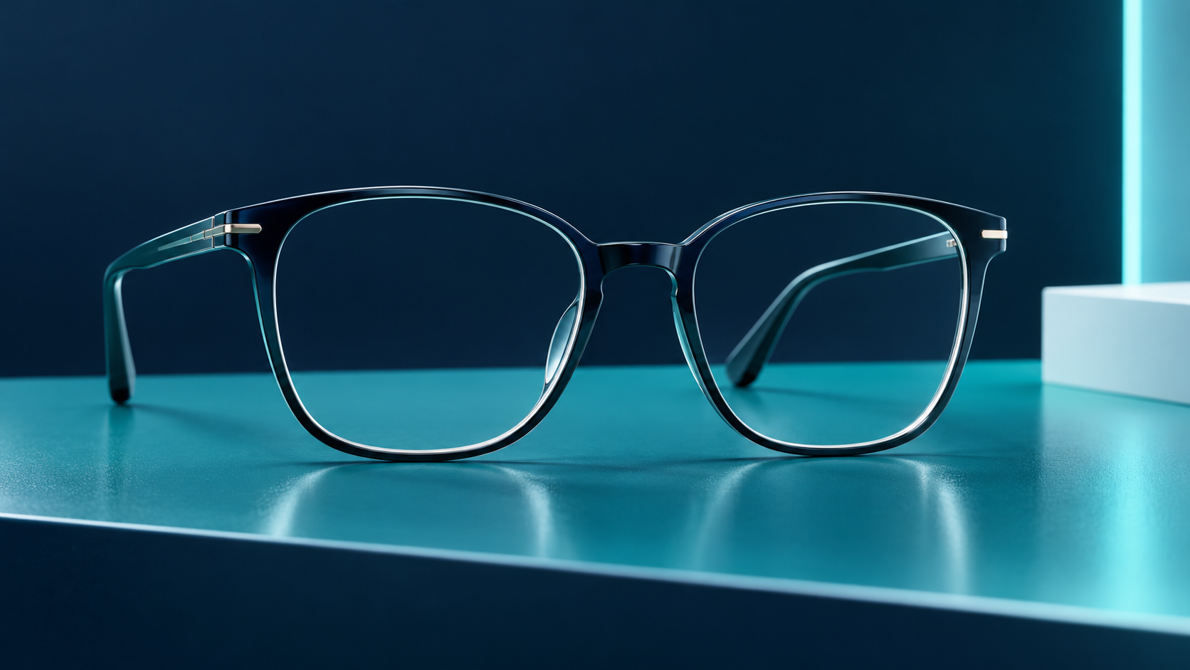 Clear single-vision eyeglass lenses